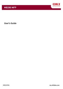 MB280 MFP User Guide - OKI Support
