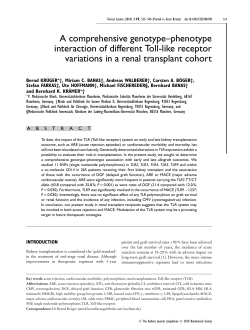 A comprehensive genotype&ndash;phenotype interaction of different Toll