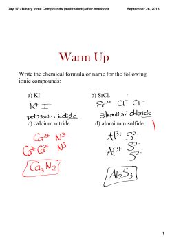 Day 17 - Binary Ionic Compounds (multivalent) after.notebook