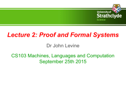 Lecture 2 - CIS Personal Web Pages