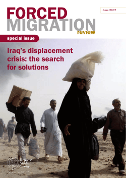 Iraq`s displacement crisis: the search for solutions