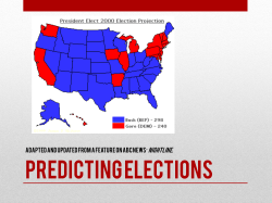 FORECASTING PRESIDENTIAL ELECTIONS:
