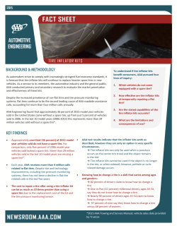 Tire Inflator Kit Fact Sheet