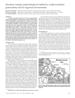 Strontium isotopic-paleontological method as a high