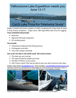 Anglers needed with boats capable of safely navigating this large