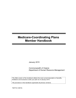 Medicare-Coordinating Plans Member Handbook