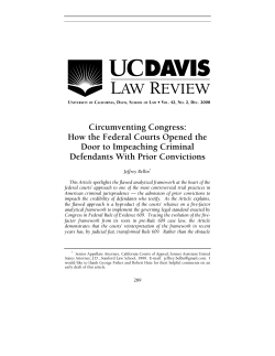 Circumventing Congress: How the Federal Courts Opened the Door
