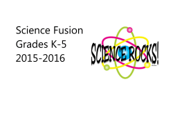 Science Fusion Grades K-5 2015-2016