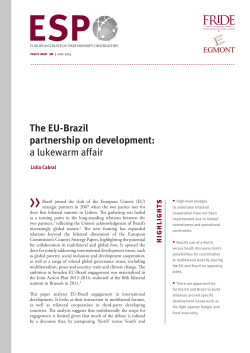 The EU-Brazil partnership on development: a lukewarm affair