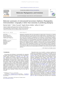 Author`s personal copy - Museu Nacional