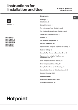 Instructions for Installation and Use
