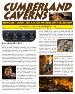 Flyer - Cumberland Caverns