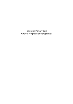 Fatigue in primary care: Longitudinal associations with pain (PDF
