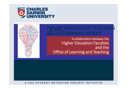 Dilemma-based assessment. Emeritus Professor Geoff Scott