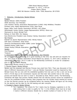 File - Oregon State Hockey Association