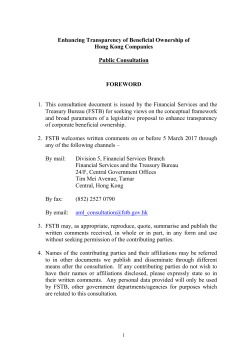 Enhancing Transparency of Beneficial Ownership of Hong Kong