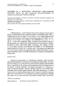 75 SYNTHESIS OF A SELECTIVELY PROTECTED