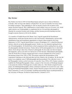 Roy Stryker - IUPUI ScholarWorks