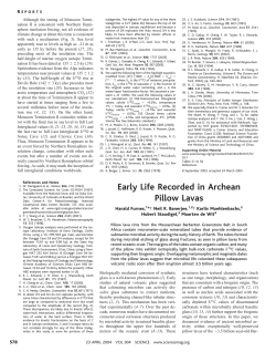 Early Life Recorded in Archean Pillow Lavas