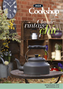 Aga Cook Shop Collection Summer 2012 Brochure
