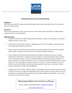 Mississippi Alliance for Fairness at Nissan