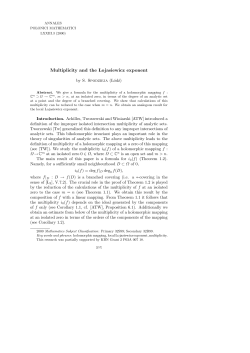 Multiplicity and the Lojasiewicz exponent
