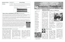 Chemistry Periodical - Department of Chemistry