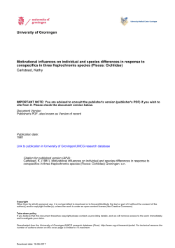 Motivational influences on individual and species differences in