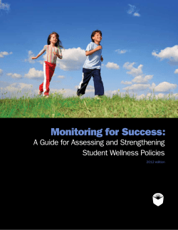 A Guide for Assessing and Strengthening Student Wellness Policies