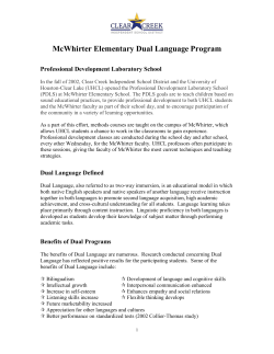 Estrellas Program - McWhirter Elementary