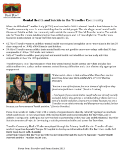 Mental Health and Suicide in the Traveller Community