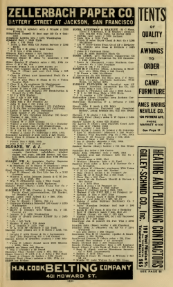 San Francisco, California, city directory