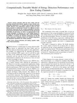 Computationally Tractable Model of Energy Detection Performance