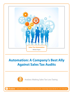 Automation: A Company`s Best Ally Against Sales Tax Audits