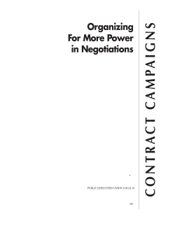 contract campaigns - Public Employees Union, Local 1/AFSCME