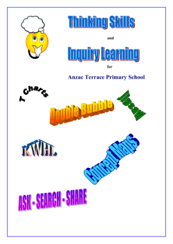 Thinking skills workbook - Anzac Terrace Primary School