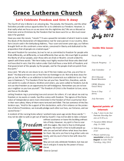 July 2013 - Blaine Grace Lutheran Church