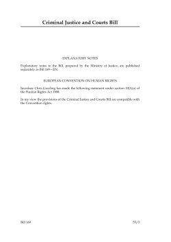Criminal Justice and Courts Bill