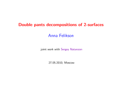 Double pants decompositions of 2