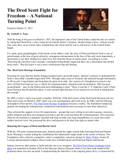 The Dred Scott Fight for Freedom