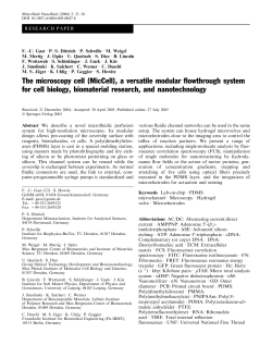The microscopy cell (MicCell), a versatile