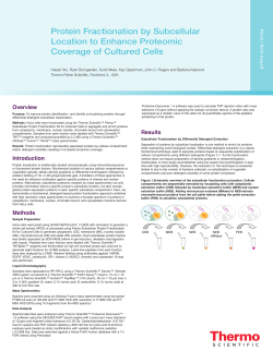 Protein Fractionation by Subcellular Location to Enhance Proteomic