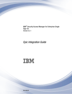 IBM&reg; Security Access Manager for Enterprise Single Sign