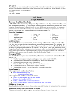 Unit Name: 2-Digit Addition