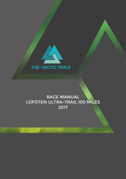 race manual lofoten ultra-trail 100 miles 2017