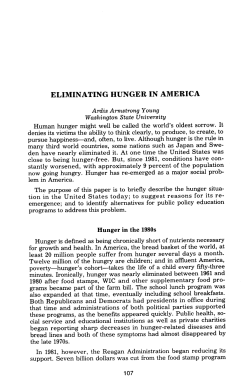 eliminating hunger in america