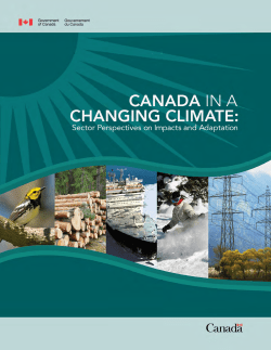 Canada in a Changing Climate - Ressources naturelles Canada