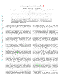 Intrinsic magnetism at silicon surfaces