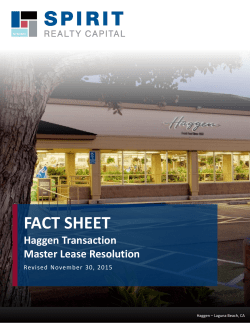 fact sheet - SNL Financial