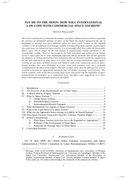 Fly Me to the Moon: How Will International Law Cope with